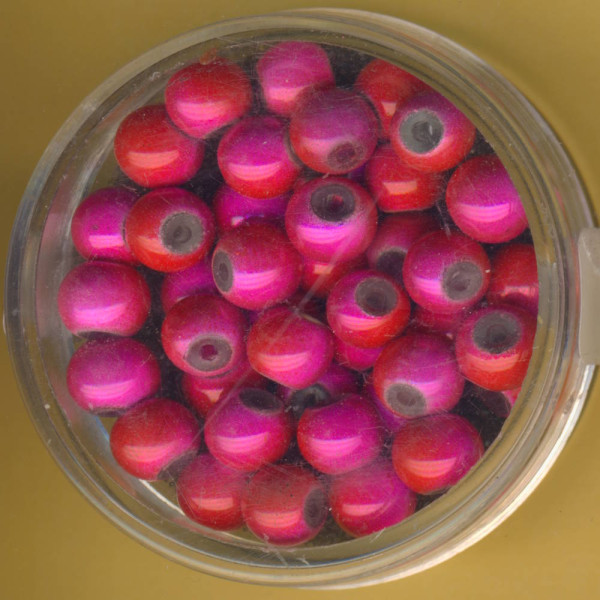0733-06154 Miracle-Beads 6mm rosa-rot 40 Stück