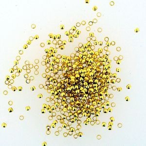 Quetschperlen 1,8mm gold 1,1g