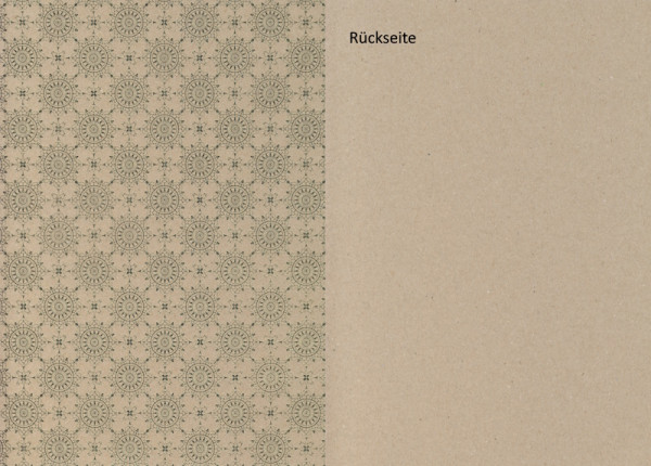 4772750 Naturkarton A4 Ornamente gold