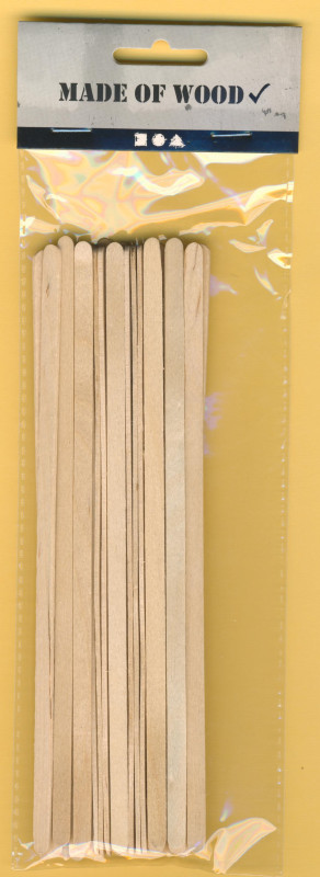 563041 Bastelhölzer Eisstiele 190x6mm 30 Stück