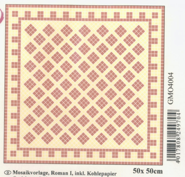 gmo4004 Mosaikvorlage Roman I 50x50cm