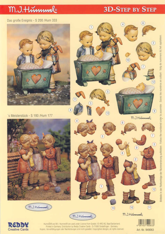 949063 3D Motivbogen A4 Hummel Das große Ereignis