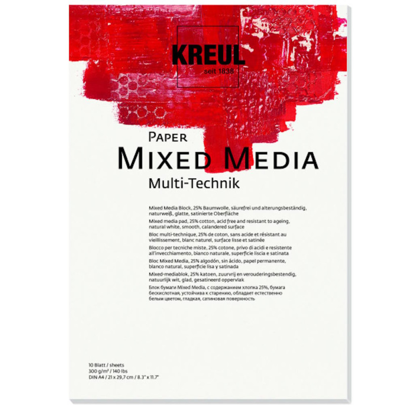 69021 Kreul Paper Mixed Media A4 10 Blatt