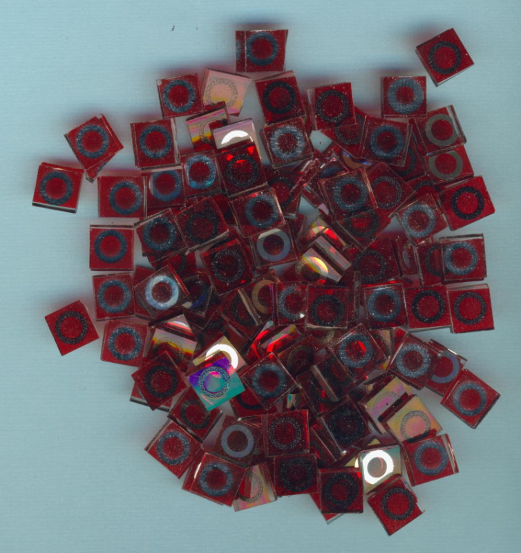 6247203 Matrix Mosaic Kreis 10x10mm rot 60g