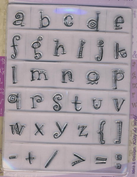 18851018 Clear Stamp Alphabet Kleinbuchstaben 14 x 18cm