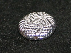 Schmuckelement Knäuel 13x4mm versilbert