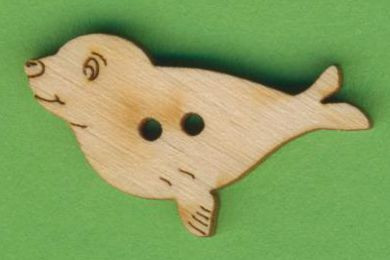 buh7903 Holzknopf Robbe 3cm