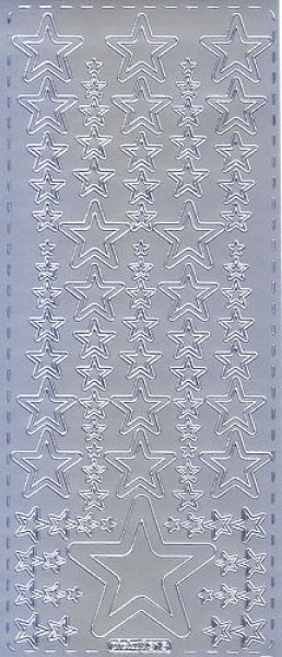 pu315s Sticker Sterne 14 silber