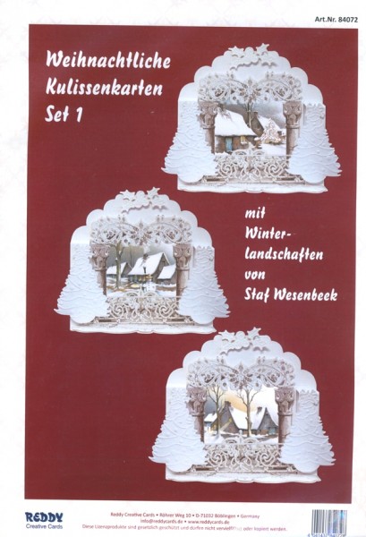 Weihnachtliche Kulissenkarten Set 1