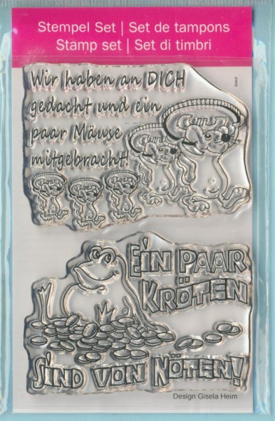 4511096 Stempel Clear Wir haben an Dich gedacht transparent 74 x 105mm