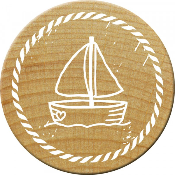 4520291 Woodies Stempel Segelboot 30mm