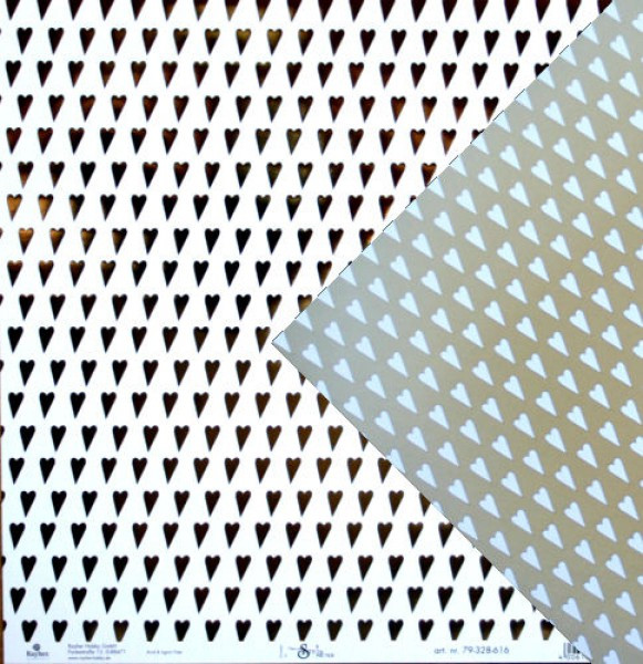 79328616 Scrapbook Papier Herzen 30,5x30,5cm