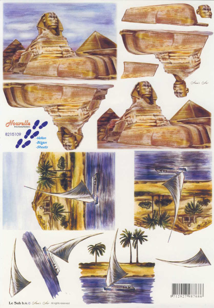 8215109 3D Motivbogen A4 Ägypten