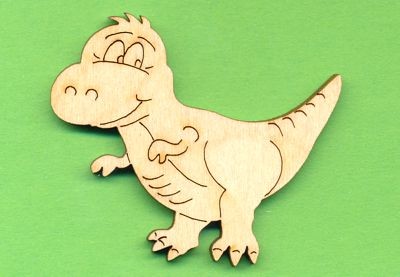 Holz-Deko Mopsy Saurus 5cm