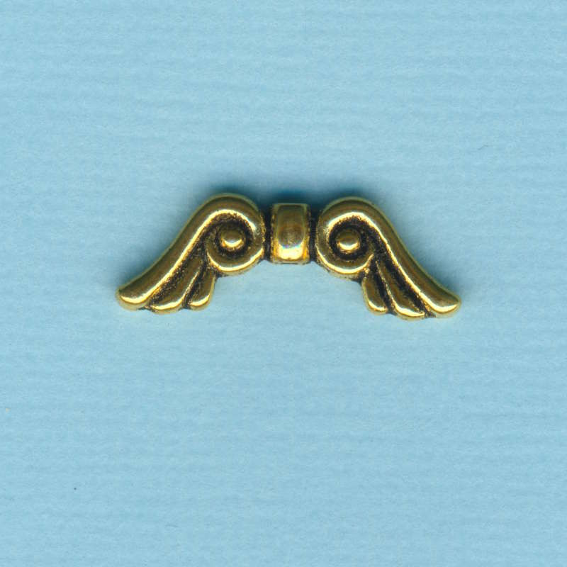 4578-98961 Metallzwischenteil Flügel 21x7mm altgold