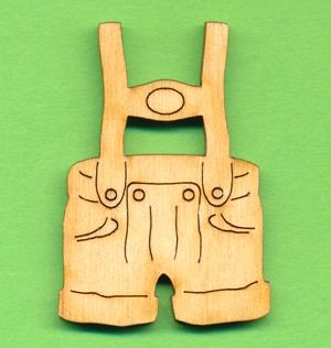 Holz-Deko Lederhosen 3cm