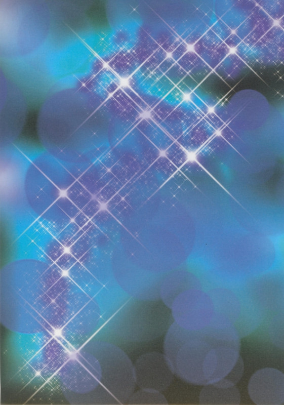 005358 Transparentpapier A4 Sterne blau