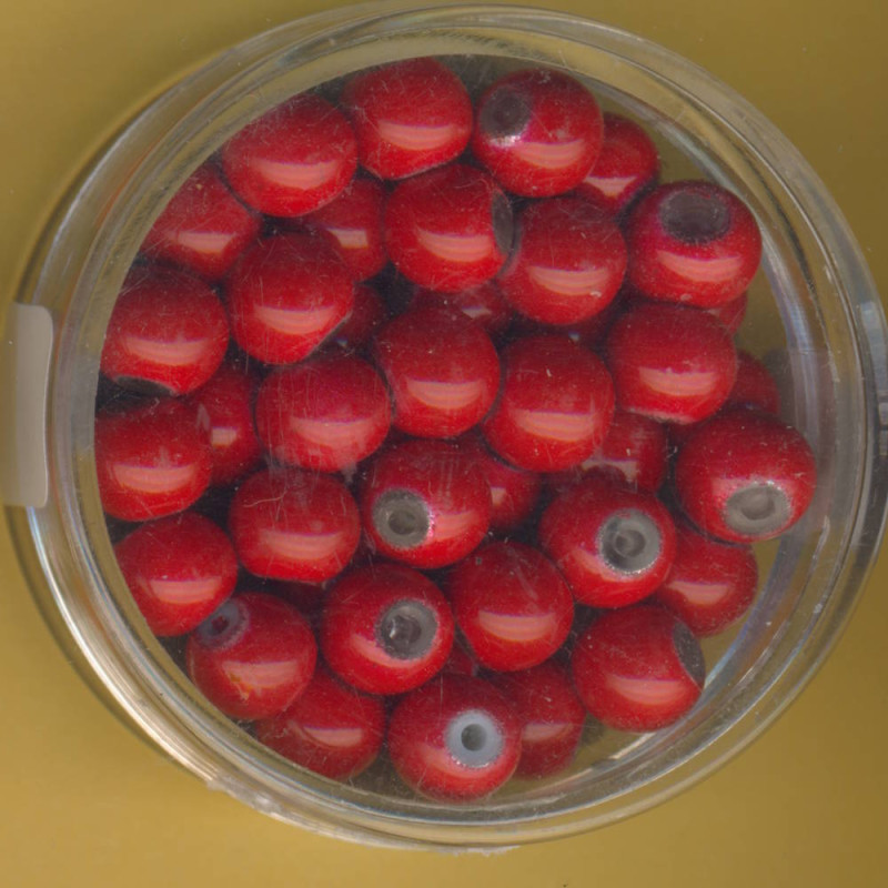 0733-06244 Miracle-Beads 6mm rot 40 Stück