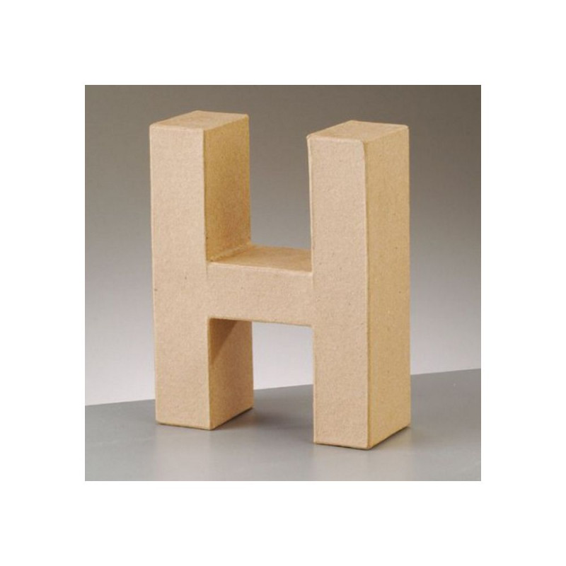 2630908 Papp Art Buchstabe H 17,5x13,8cm