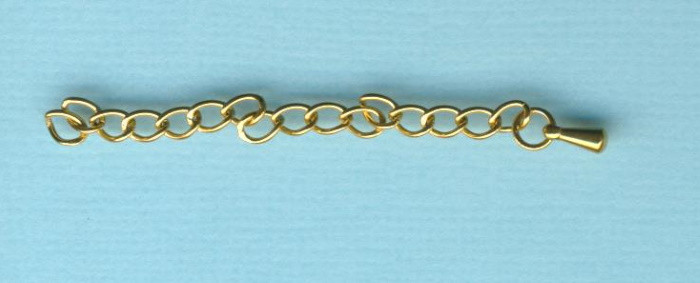 451030 Verlängerungskettchen Edelstahl 5cm gold