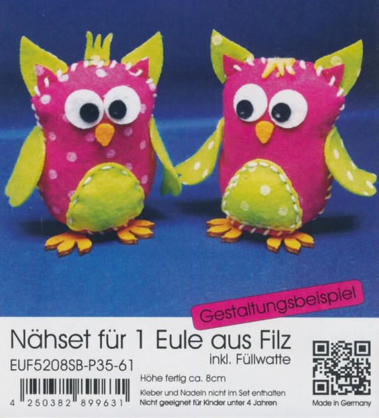 euf5208sbp3561_Filz-Nähset-Eule-klein-pink-apfelgrün