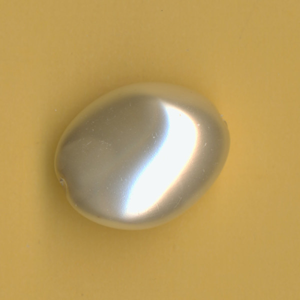 14331100 Glaswachsperle Kiesel 26x22mm weiß