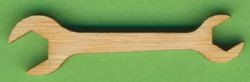 Holz-Deko Doppelmaulschlüssel 5cm