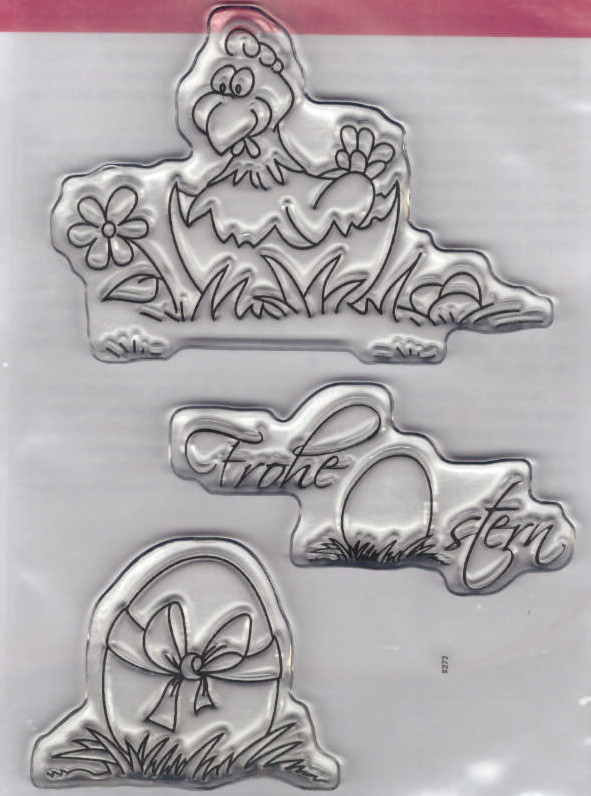 e4511246 Stempel Clear Frohe Ostern 74 x 105mm