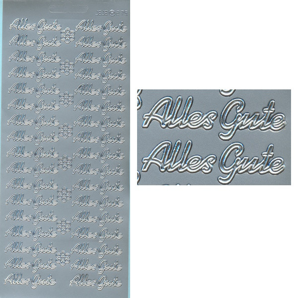 rd279s Sticker Alles Gute 3 silber
