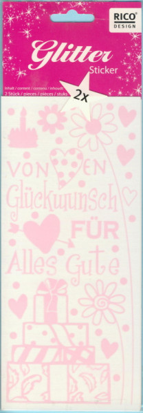 073780000 Glitter Sticker Feiern 2