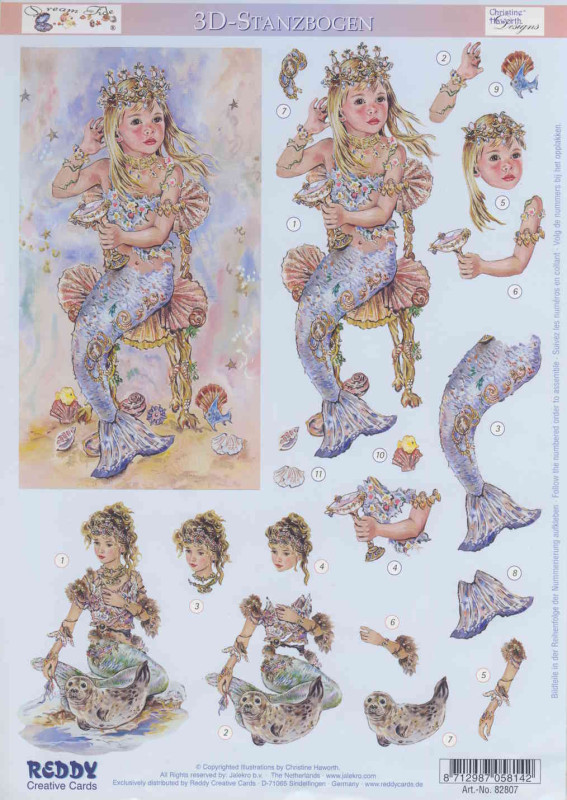 82807 3D Stanzbogen A4 Dream Tide 7