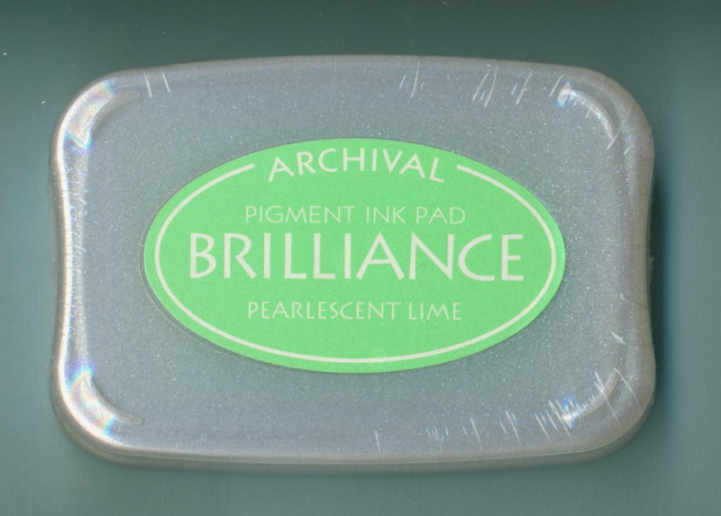 1235353042 Brilliance Archival Pigment Ink Pad perlglanz limone