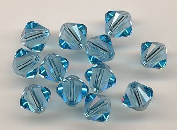 530106184 Swarovski Glasschliffperlen 6mm aqua 12 Stück