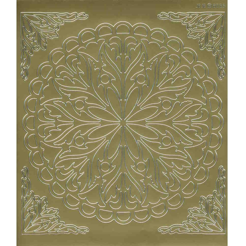 39245g Mandala Sticker Ornament 1 gold