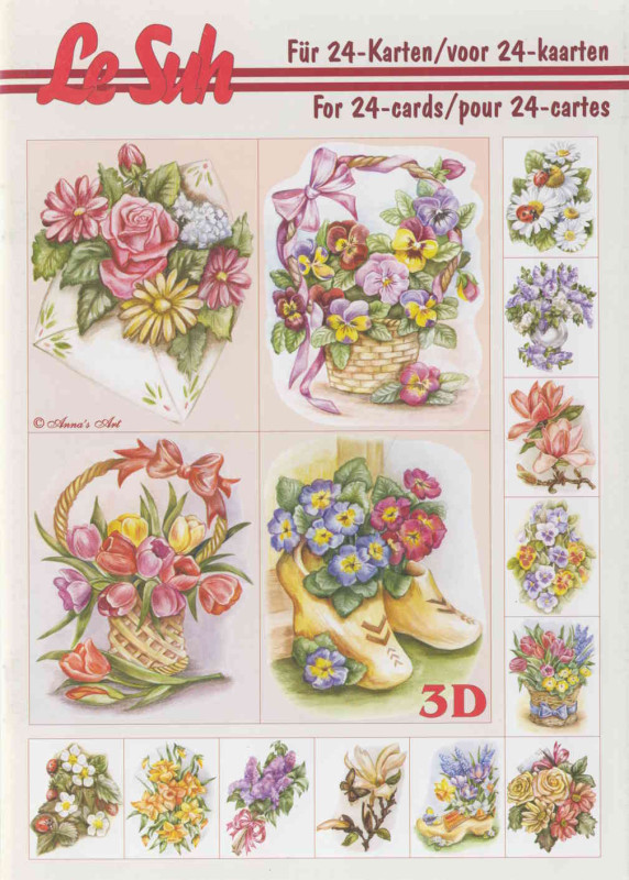 345615 3D Motivbuch A5 Mini Blumen