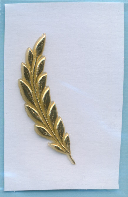 70800493 Wachsdekor Ähre 35x10mm gold 1 Stück