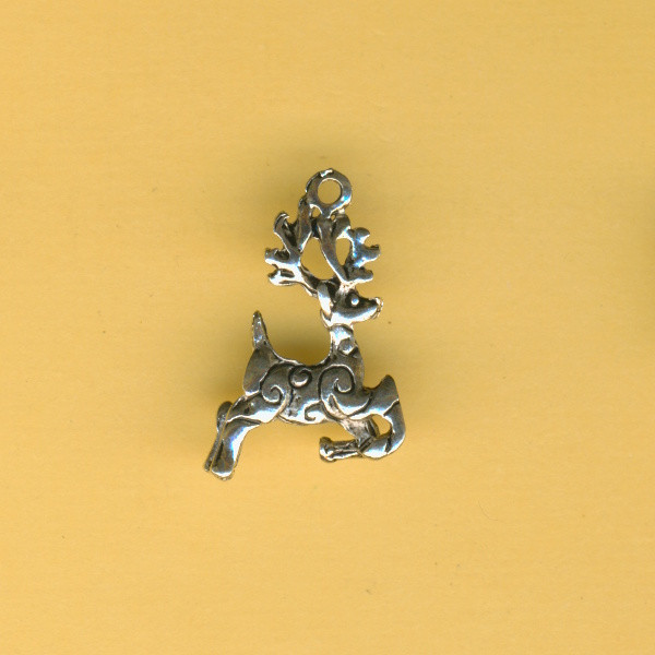 3860750 Trendy Schmuckanhänger Hirsch 20mm silber