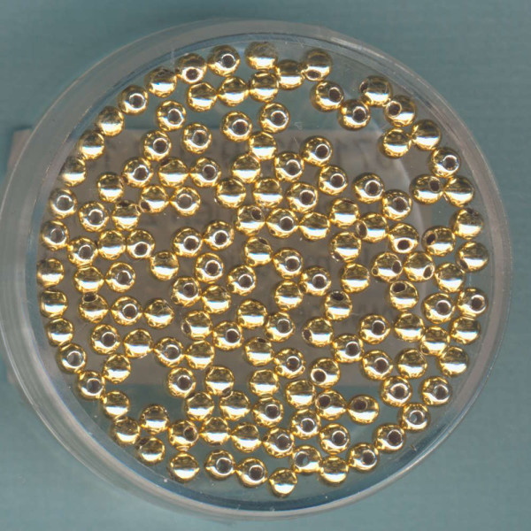 0710-025934 Wachsperlen 2,5mm gold metallic 125 Stück