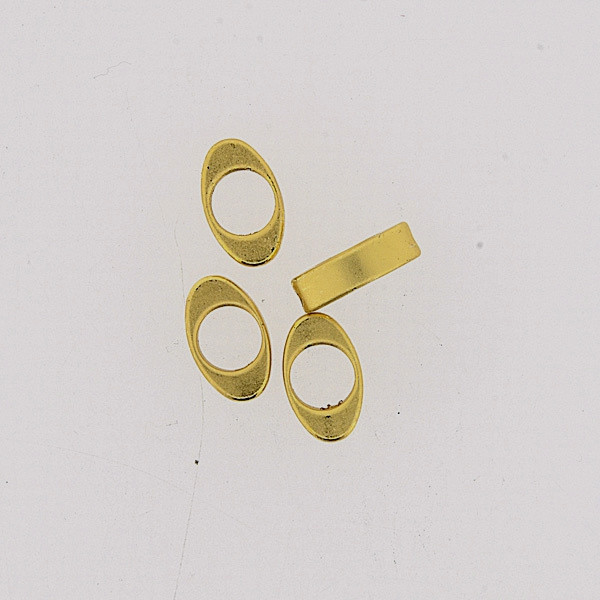 1319931 Metallzwischenteil oval gold 10mm