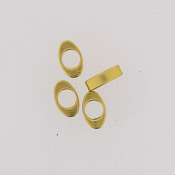 Metallzwischenteil oval gold 10mm