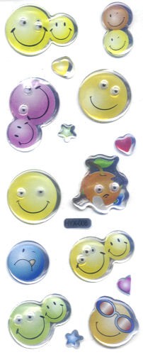 Glossy-Stickers Smily 1