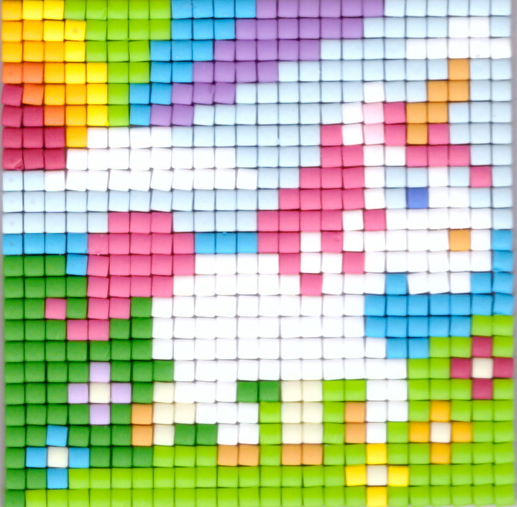 px77693 Pixelhobby Set kleine Basisplatte Einhorn 1