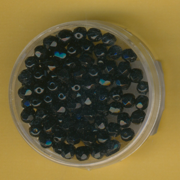4023980 Glasschliffperlen 4mm schwarz 100 Stück