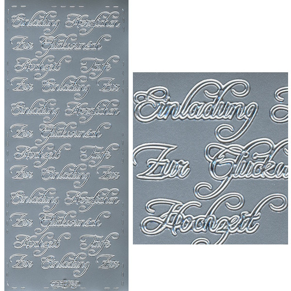 535s Sticker Anlässe 3 silber