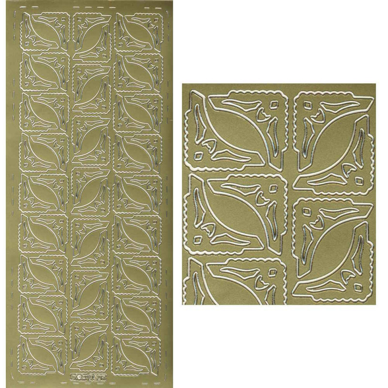 pu507g Sticker Ecken 19 gold