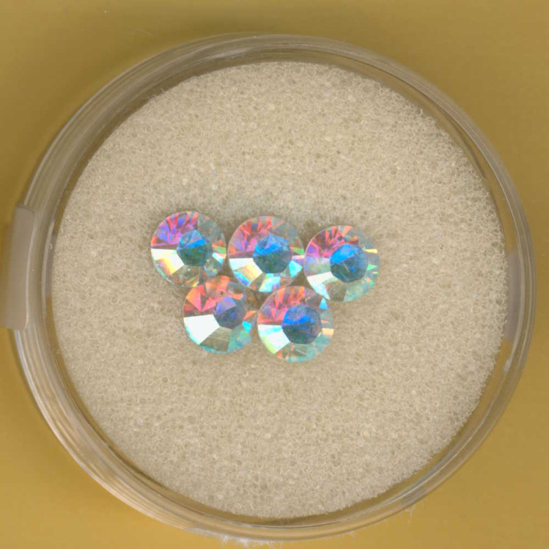 1115-06144 Swarovski Strassstein spitz 6mm kristall AB 5 Stück