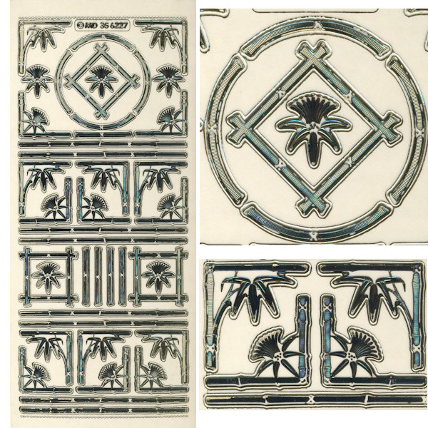 kv356227g Sticker Asia gold transparent