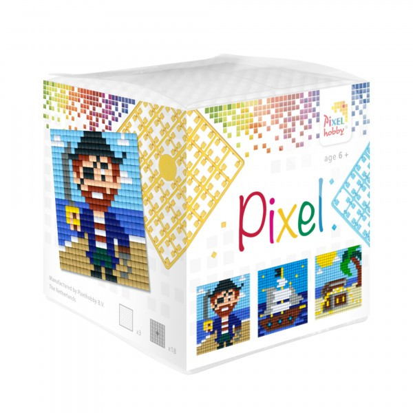 29009 Pixelhobby Klassik Set 3 kleine Basisplatten Pirat