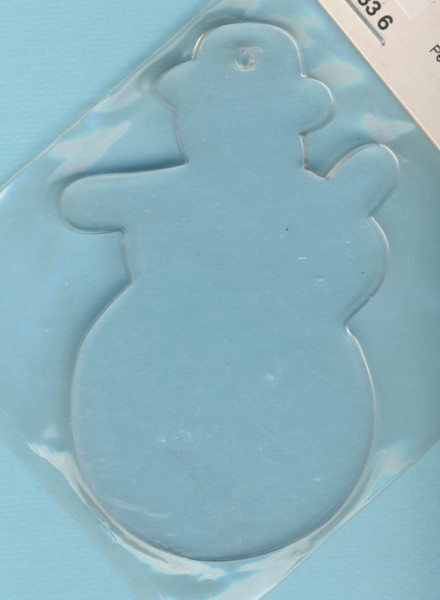 6918336 Acryl Malscheibe Hänger Schneemann 6x10cm 2 Stück