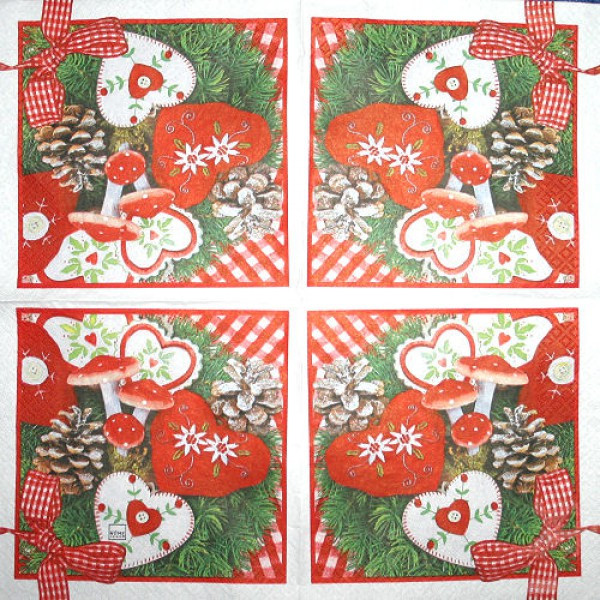 Serviette Fliegenpilz